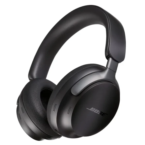 Vista lateral de auriculares bluetooth de la marca Bose, modelo Quietcomfort Ultra 11, de color negro.